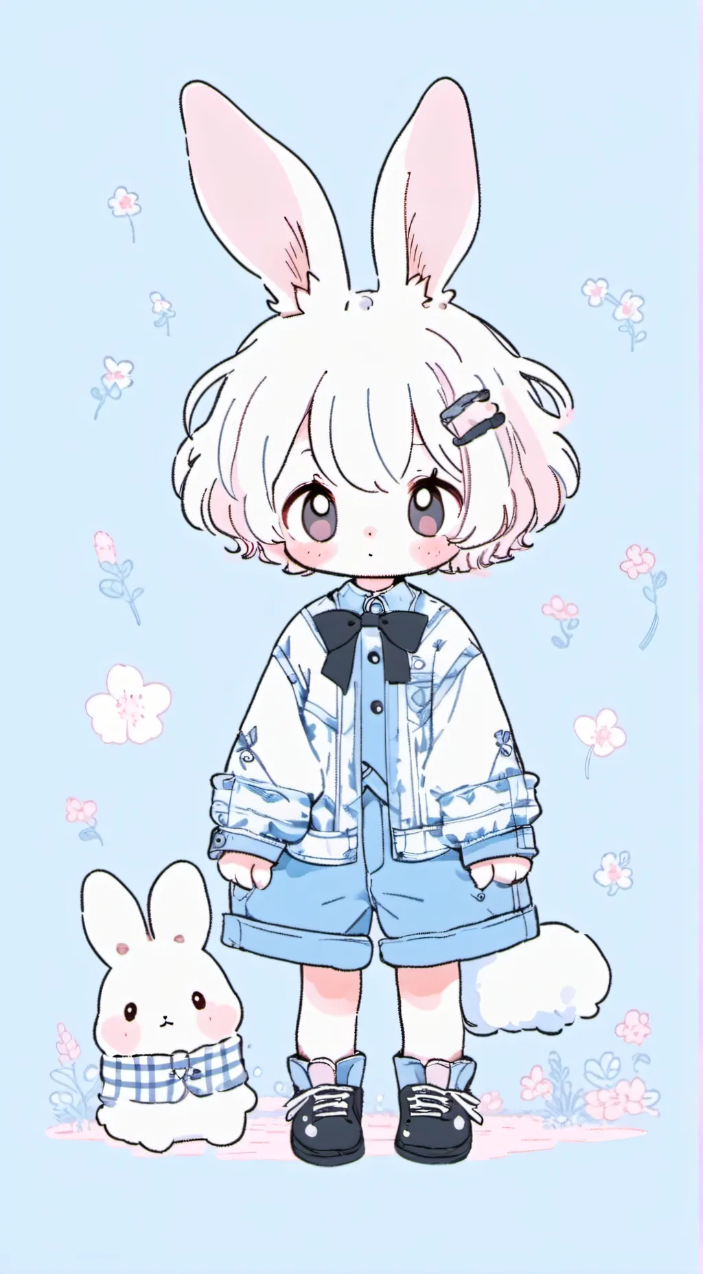 ai character: bun bun background