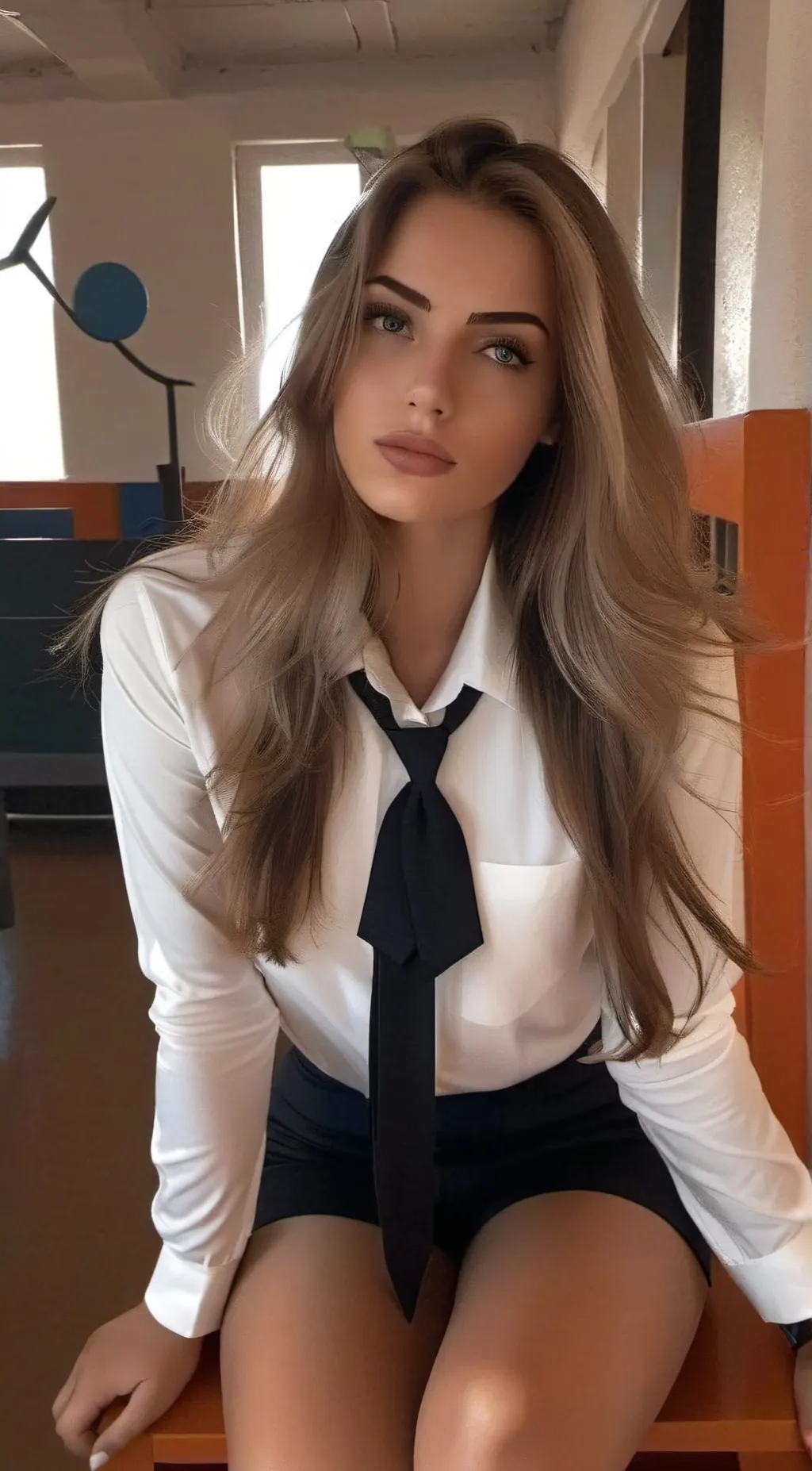 ai character: Megan  background