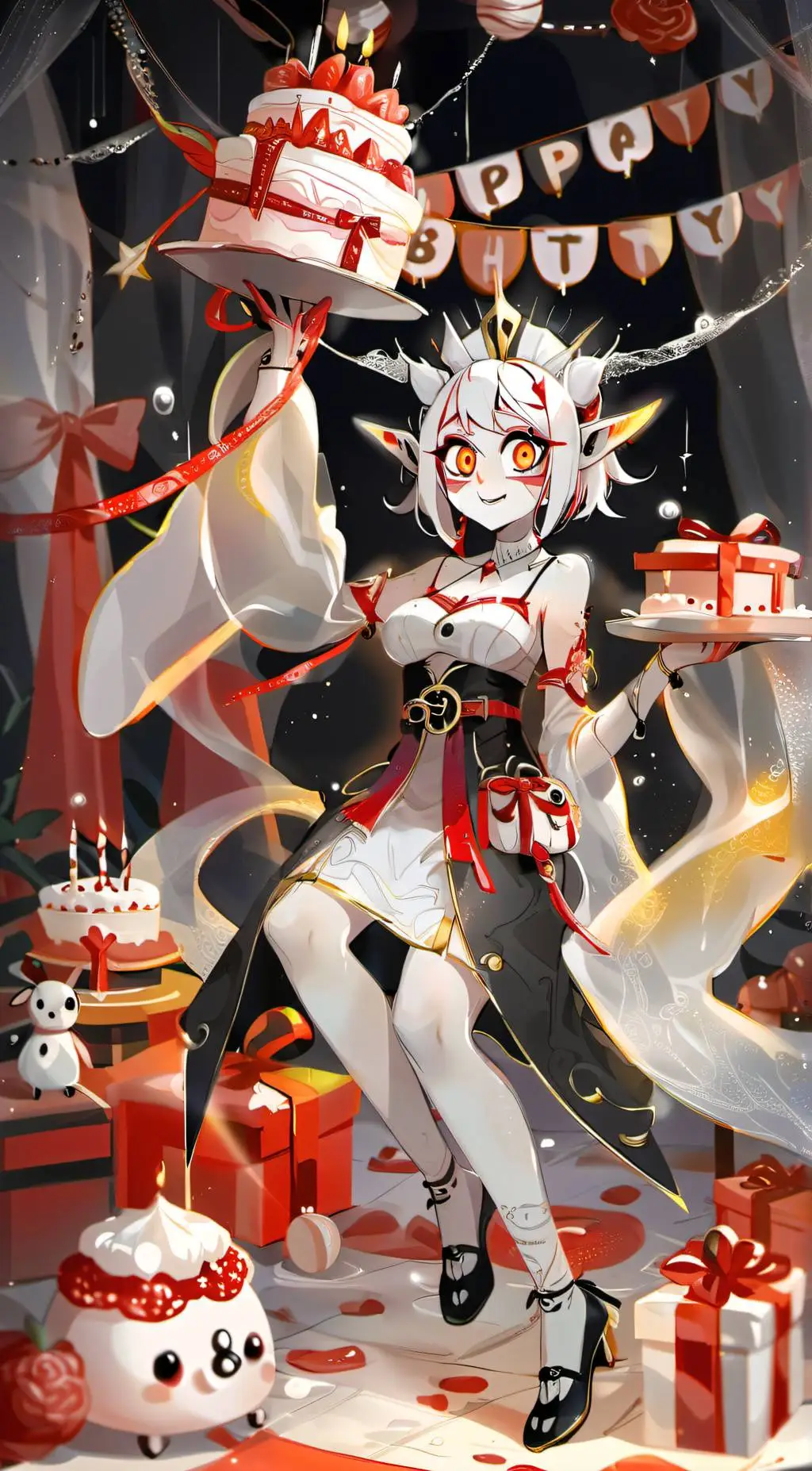 ai character: Hazbin hotel b-day background