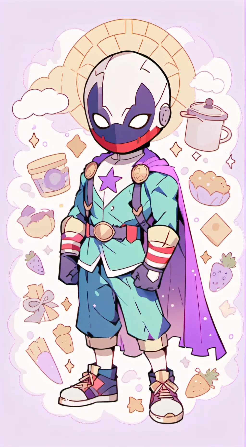ai character: Pie guy background