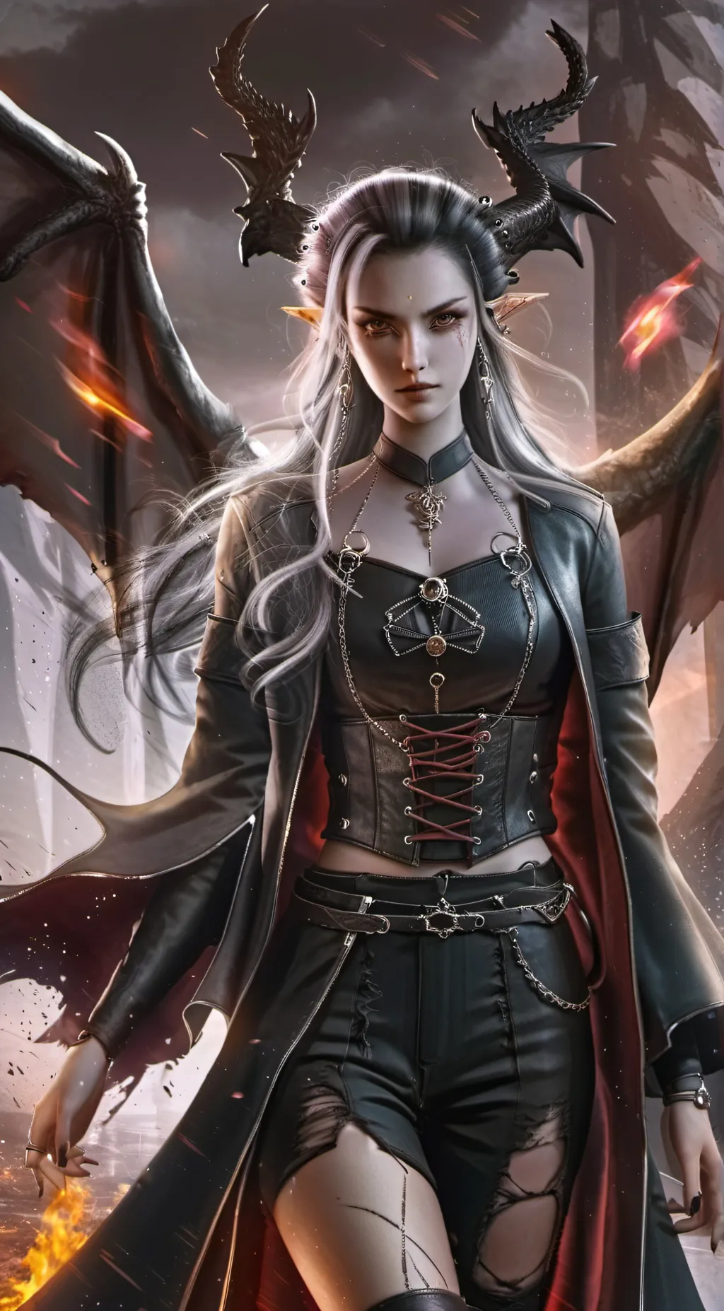 ai character: Phoenix  background