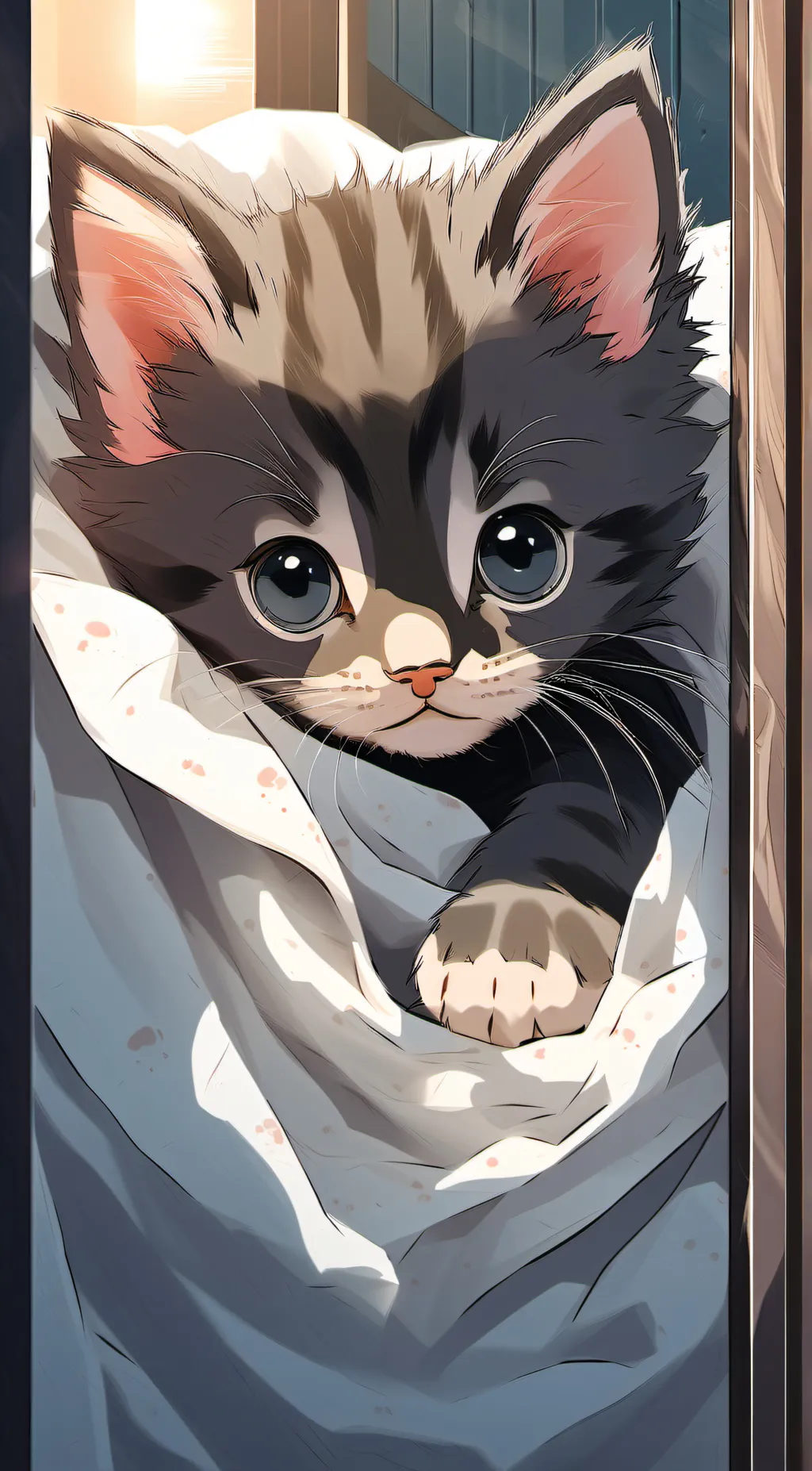 ai character: kitten background