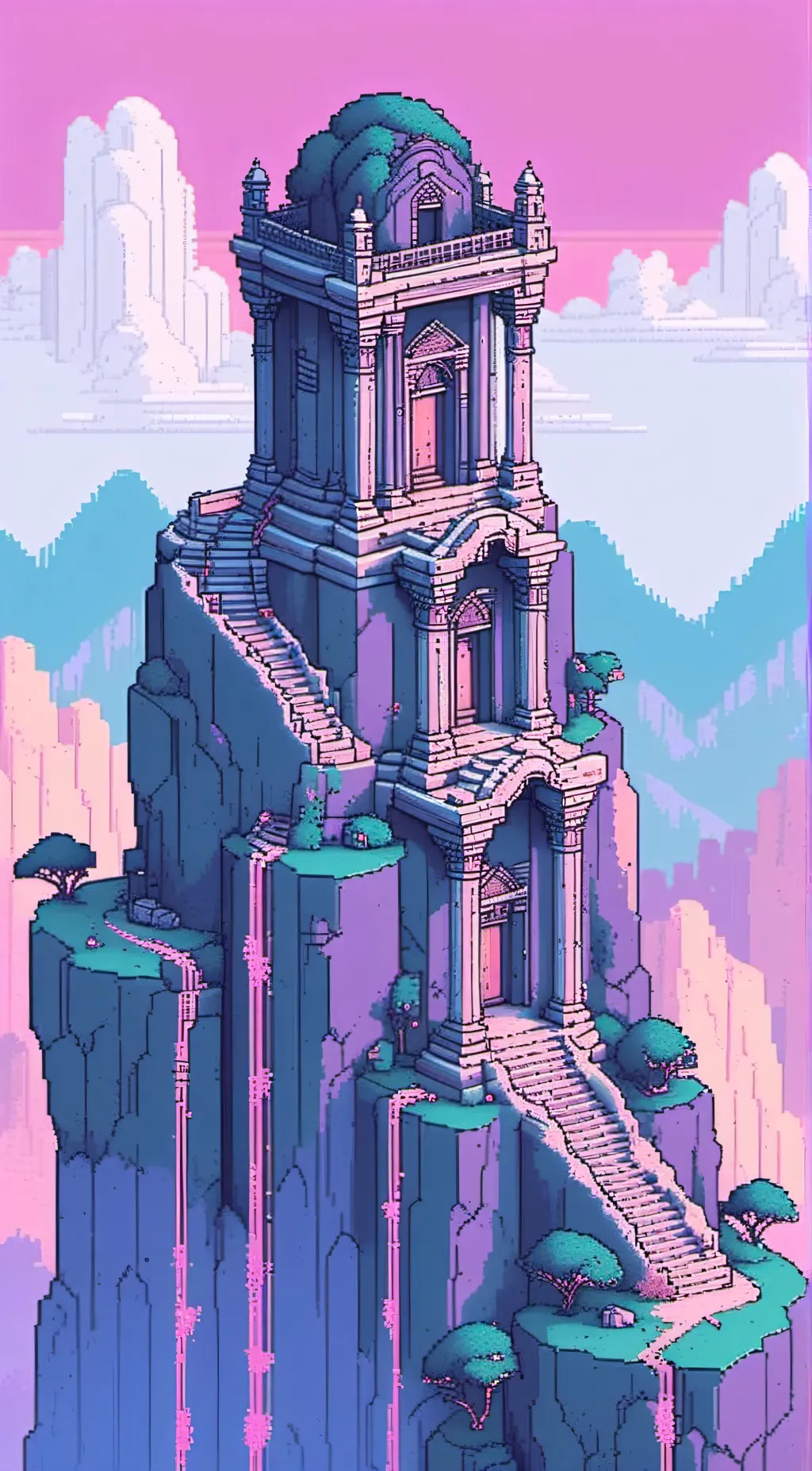 ai character: Pizza tower  background