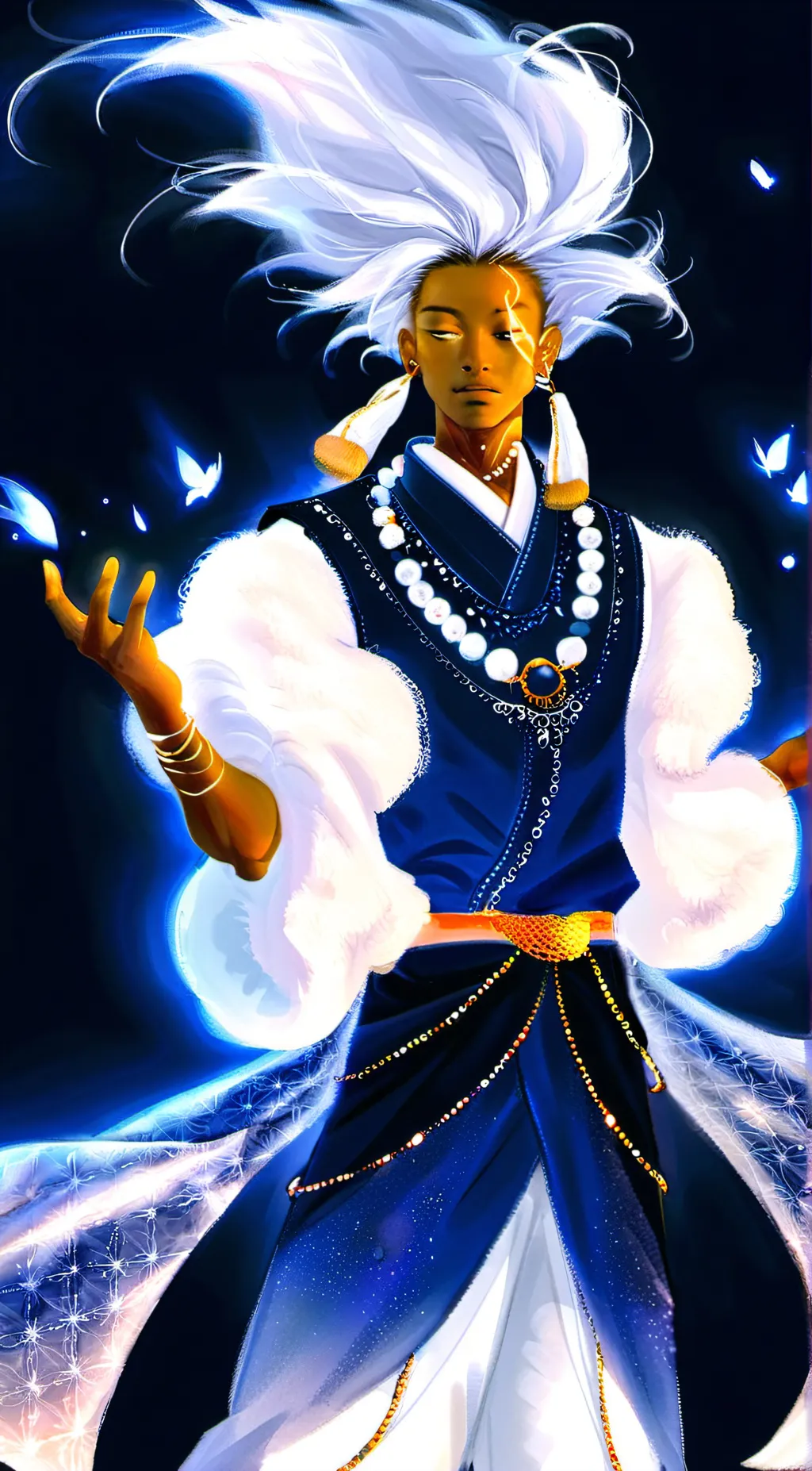 ai character: Solange background