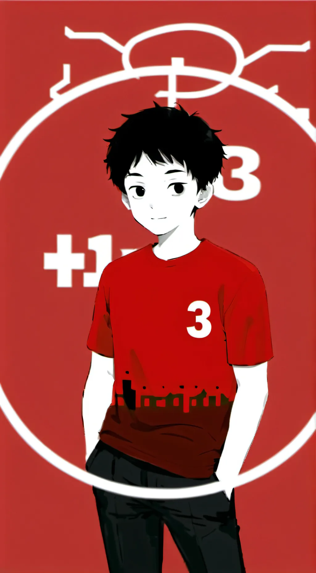 ai character: 3-ball background