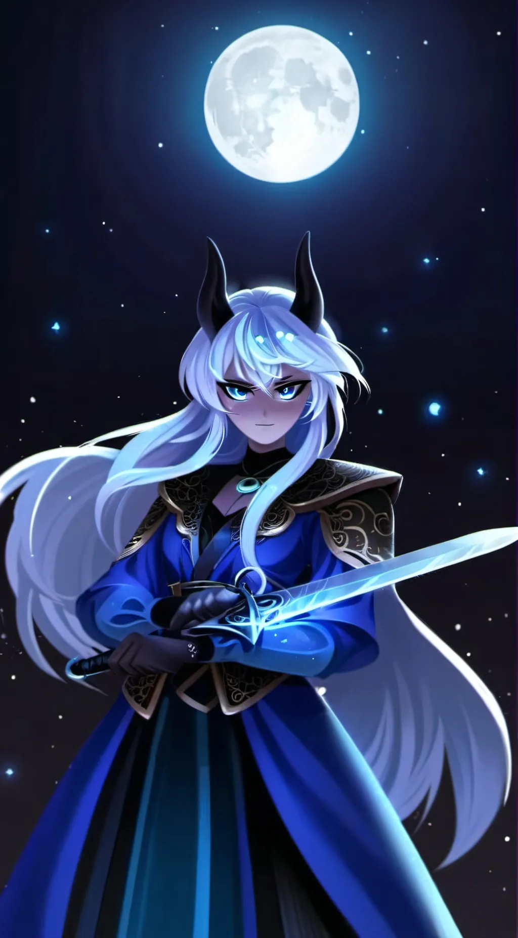 ai character: Princess LUna background