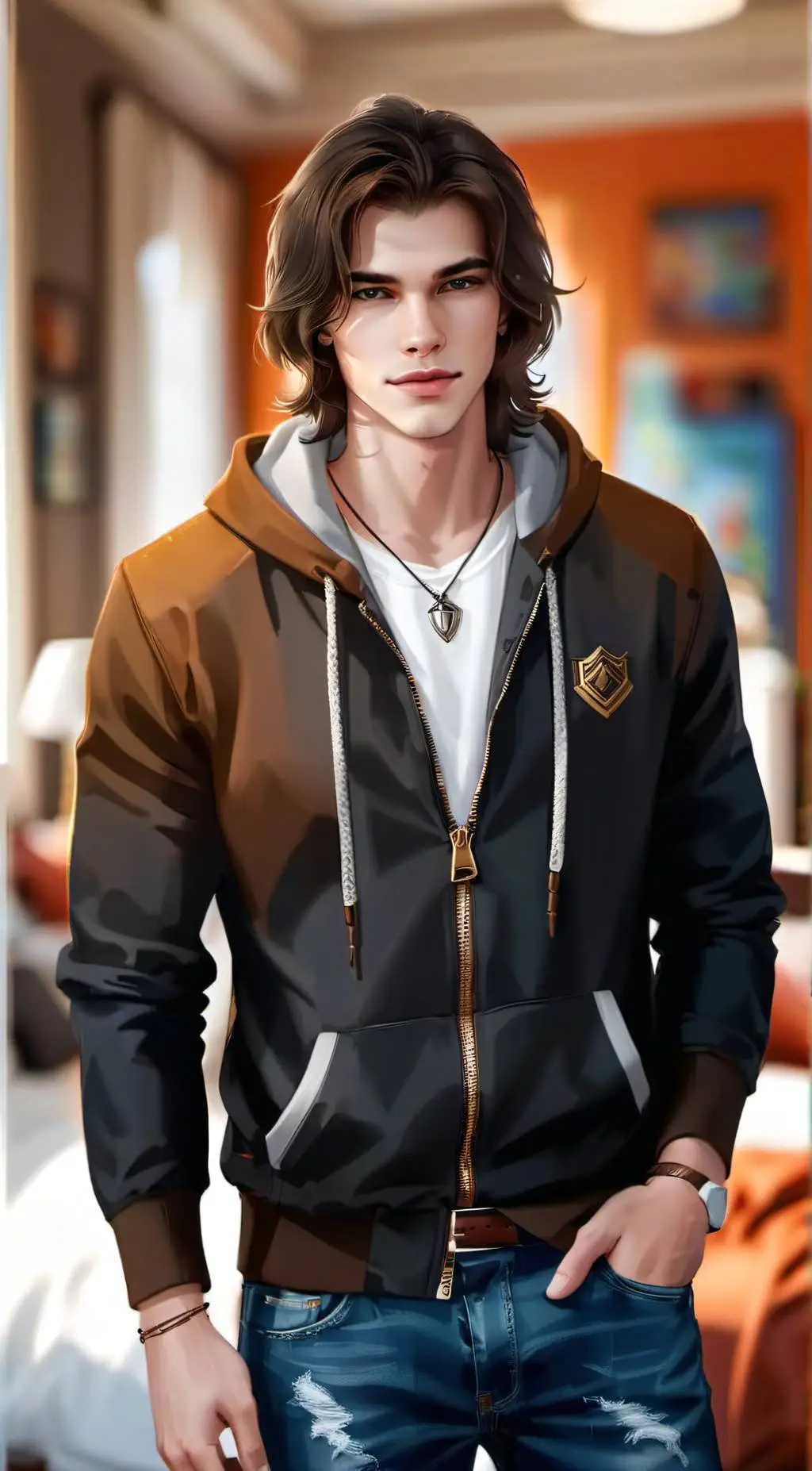 ai character: Derek background