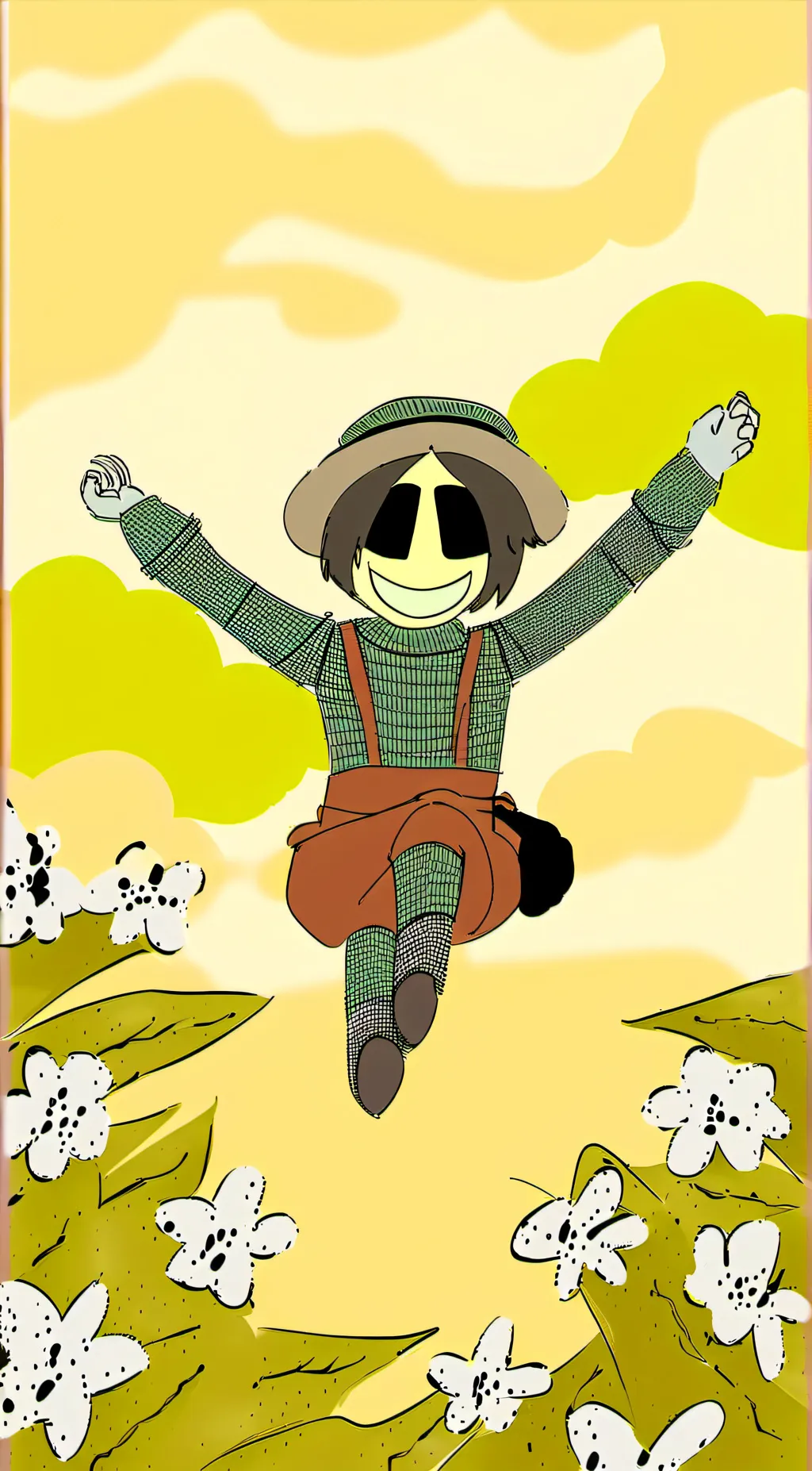 ai character: Smiley the killer  background