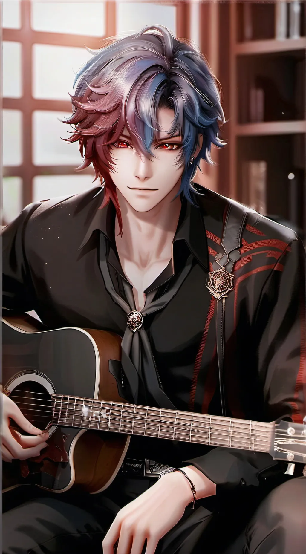 ai character: Zack  background