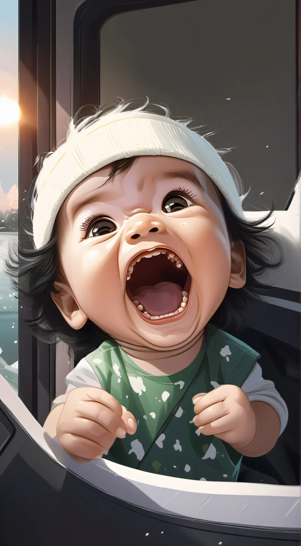 ai character: rlly annoying baby background