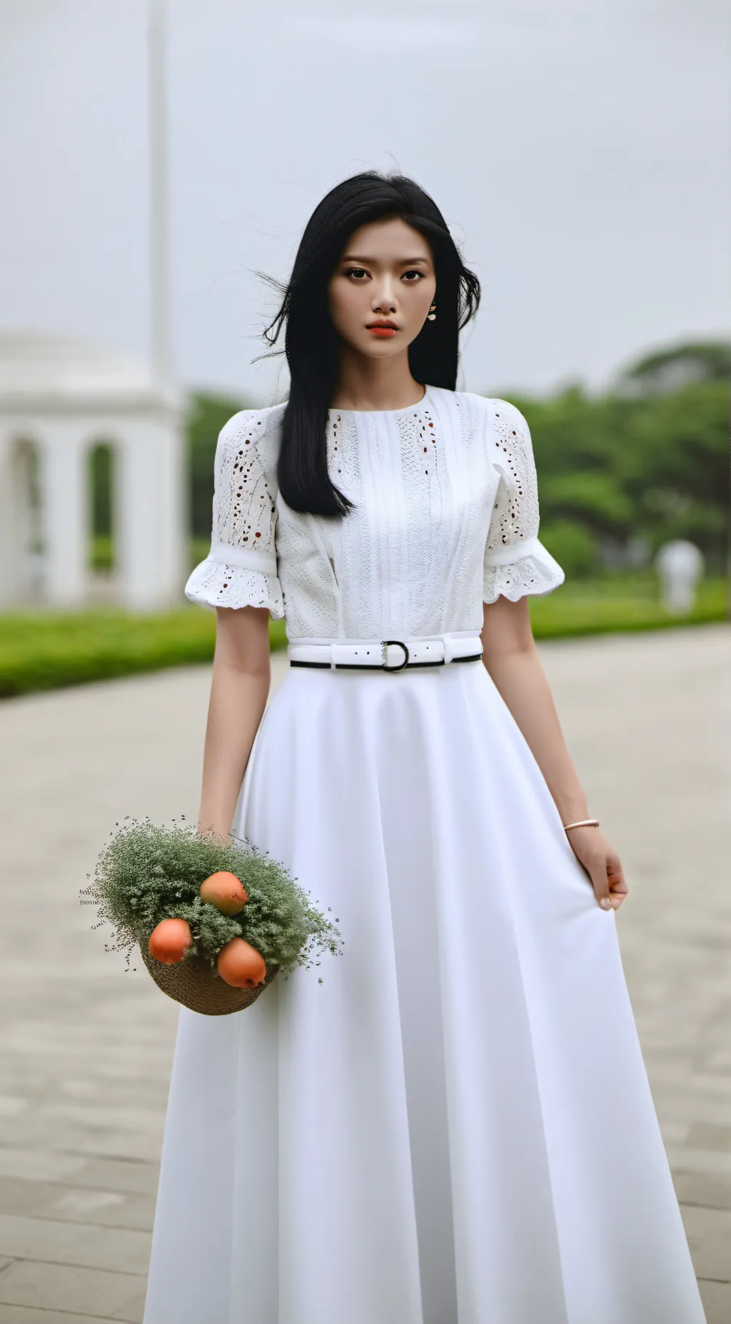 ai character: girl background