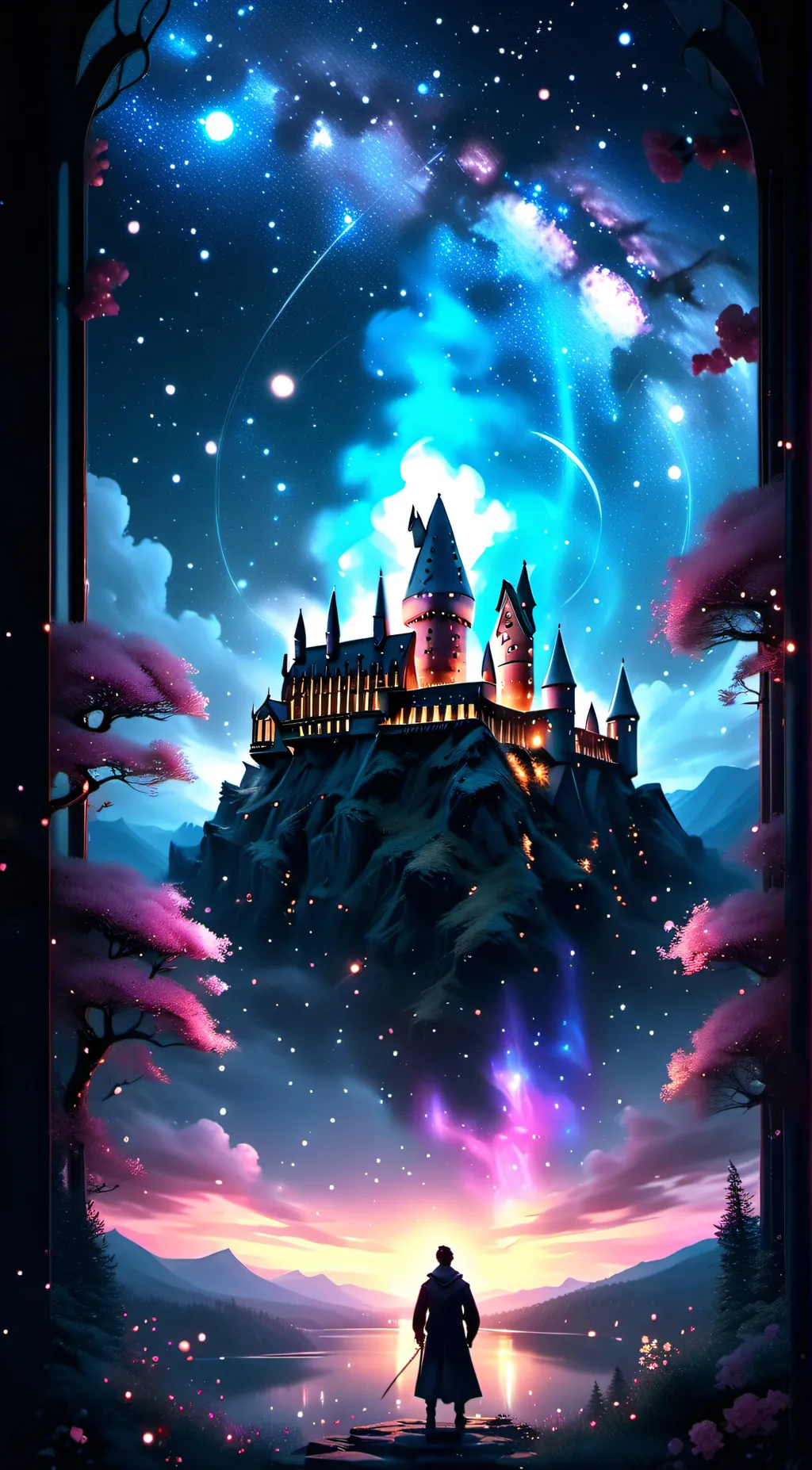 ai character: Hogwarts  background