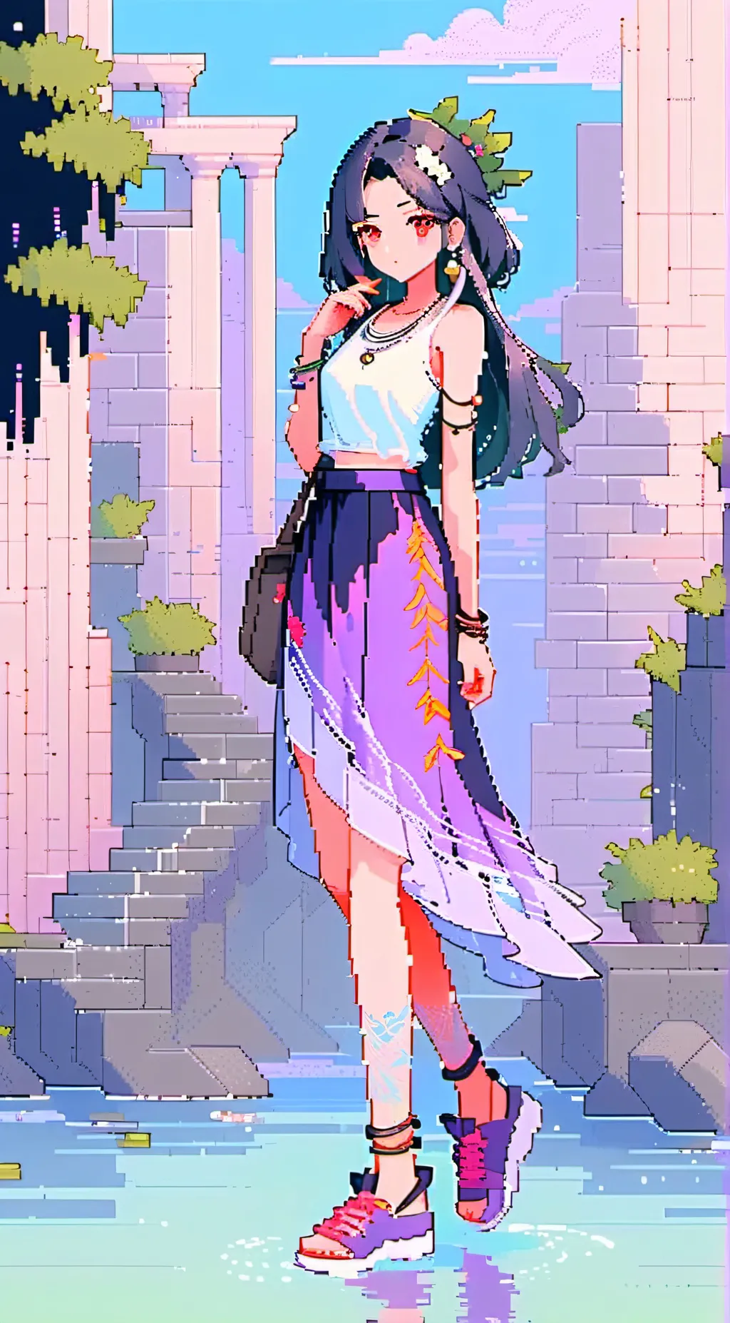 ai character: Fantasy world background