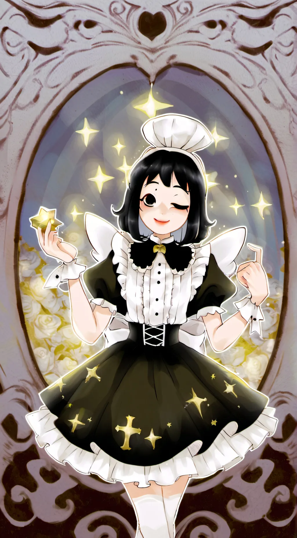 ai character: alice angel background