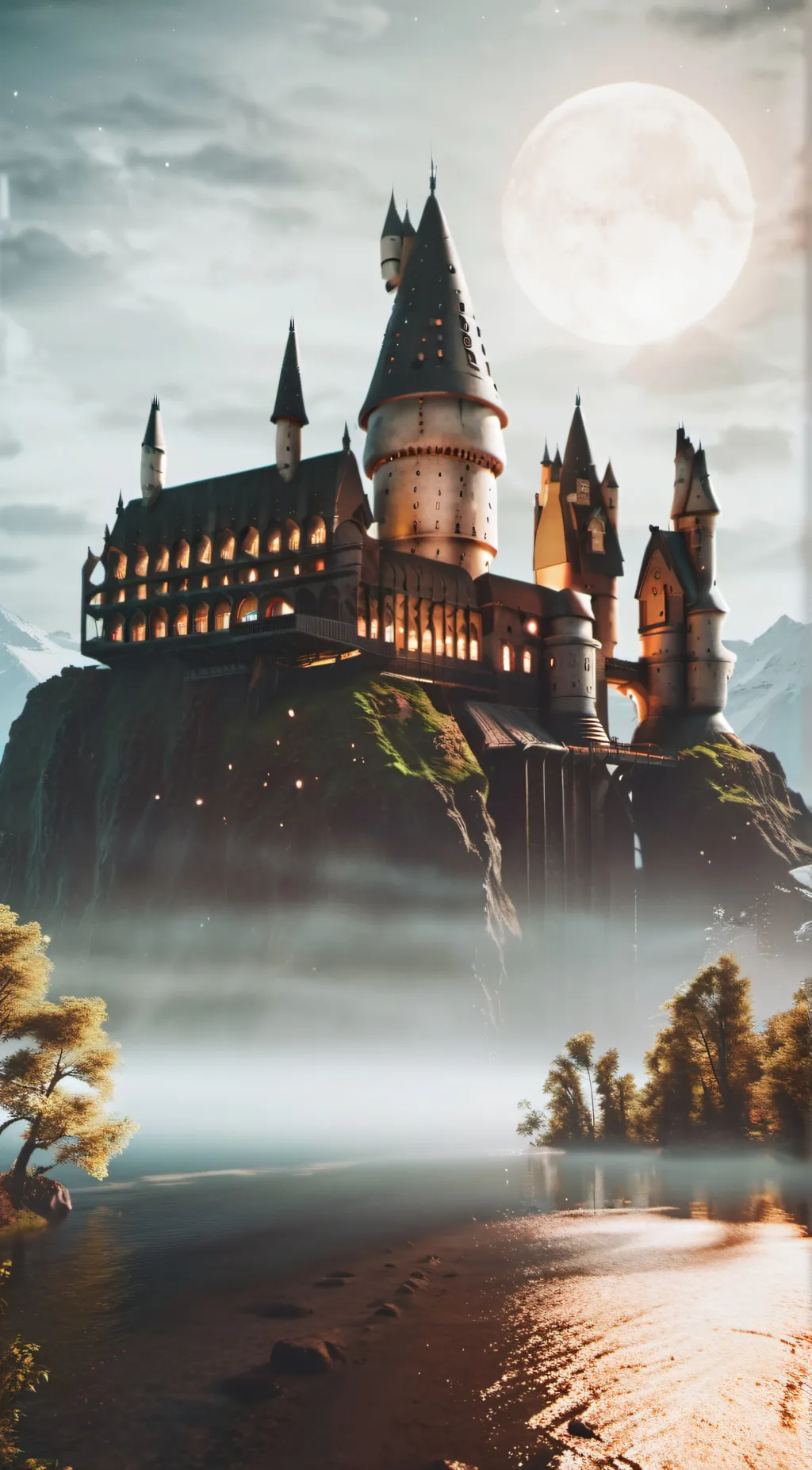 ai character: Hogwarts  background