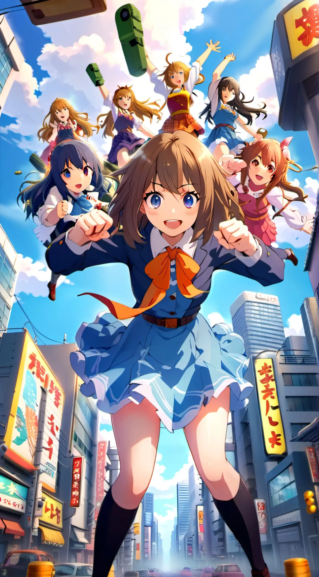 ai character: giant girl/tiny  background