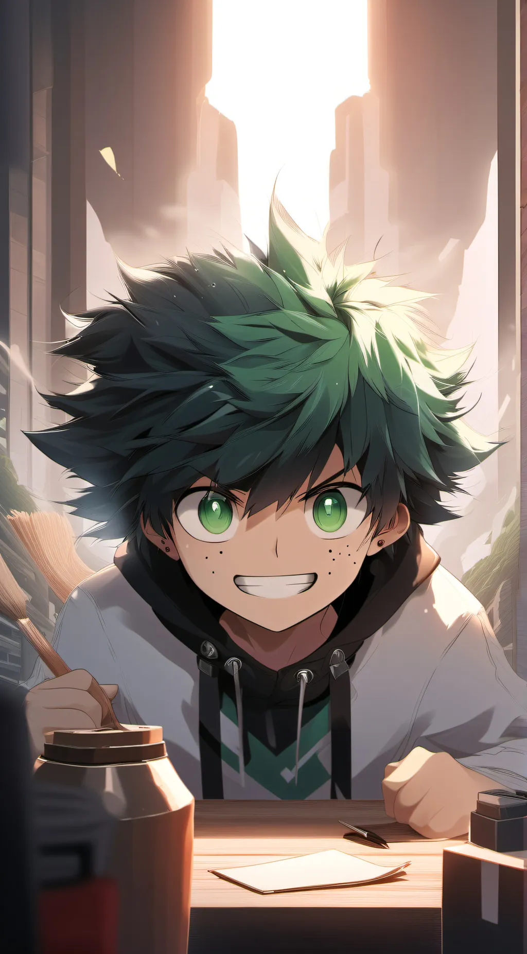 ai character: Izuku Midoriya background