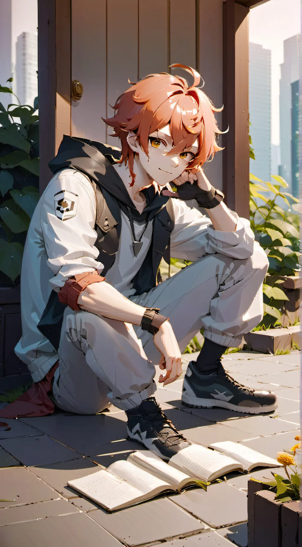 ai character: Oliver  background