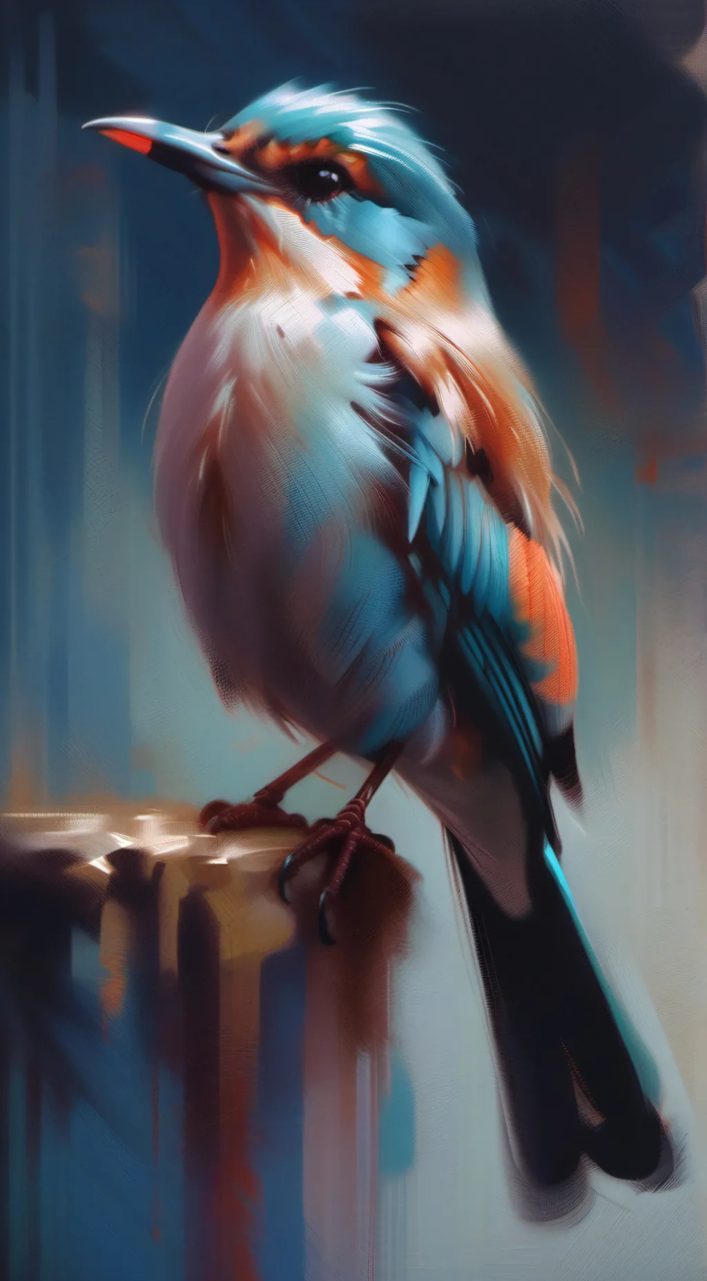 ai character: newborn bird🐣 background