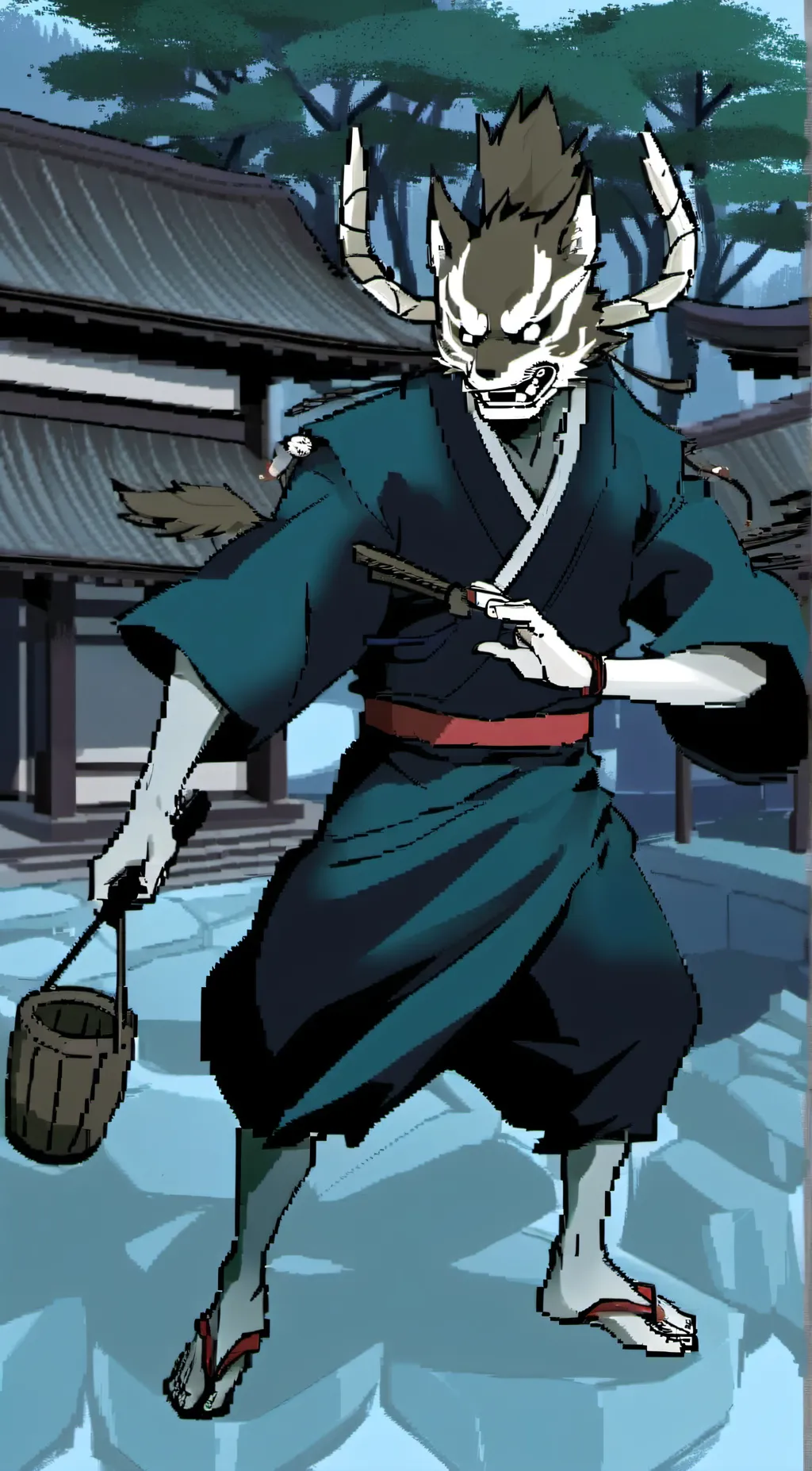 ai character: Mikoshi nyūdō  background