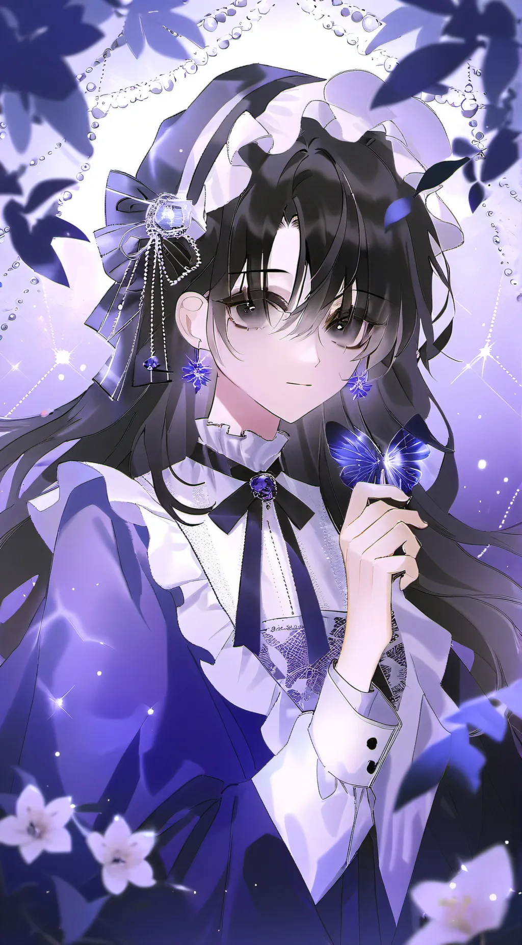 ai character: moon background