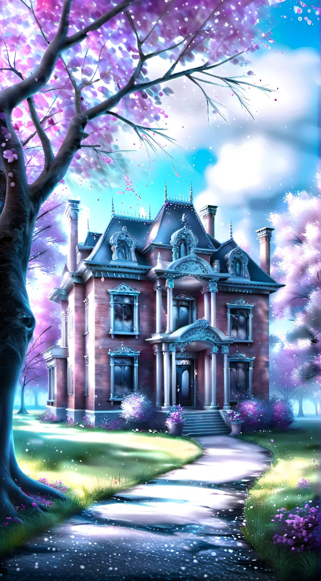 ai character: Creepypasta house background