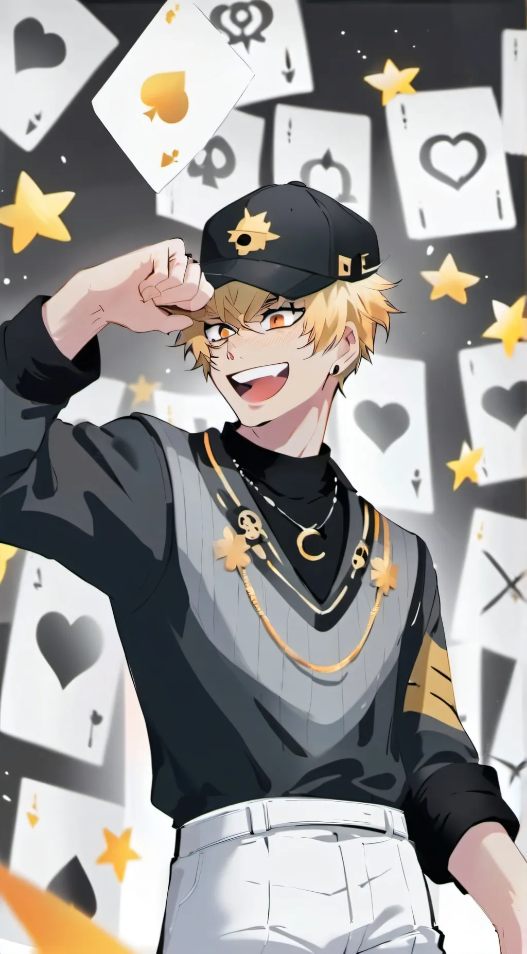 ai character: Bakugo katsuki background