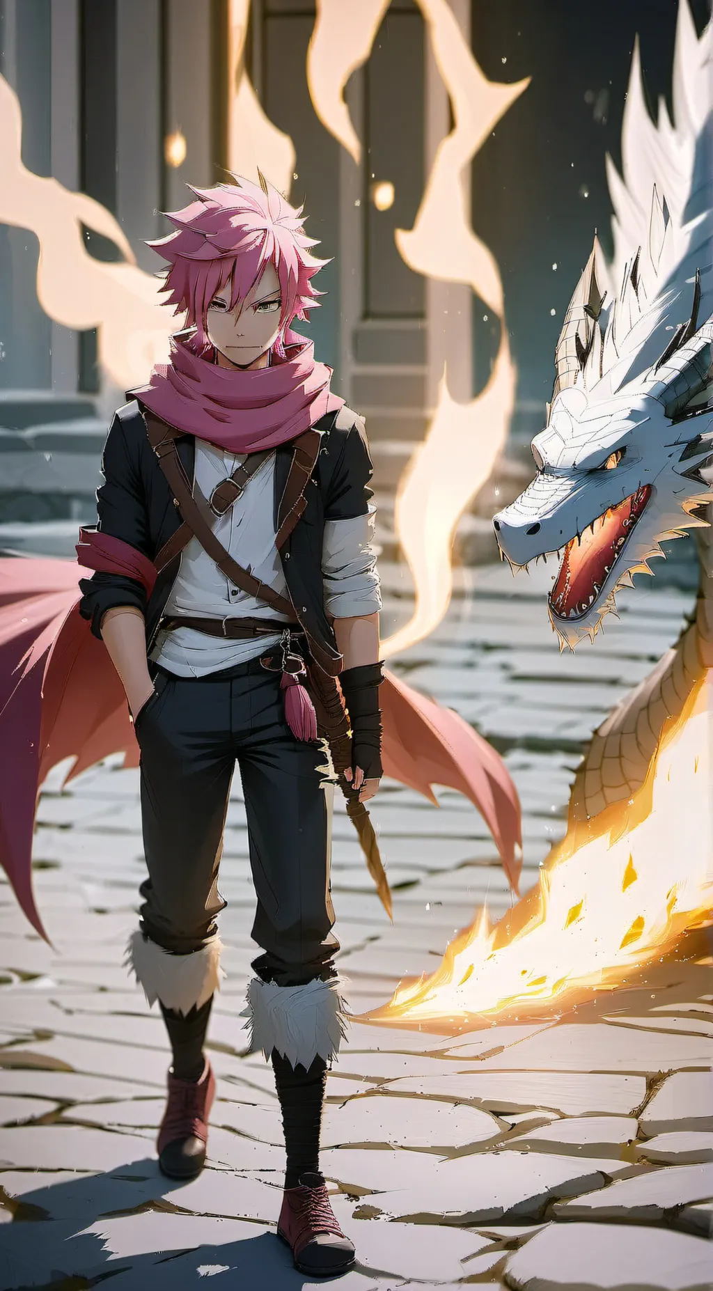 ai character: natsuXscarlett background