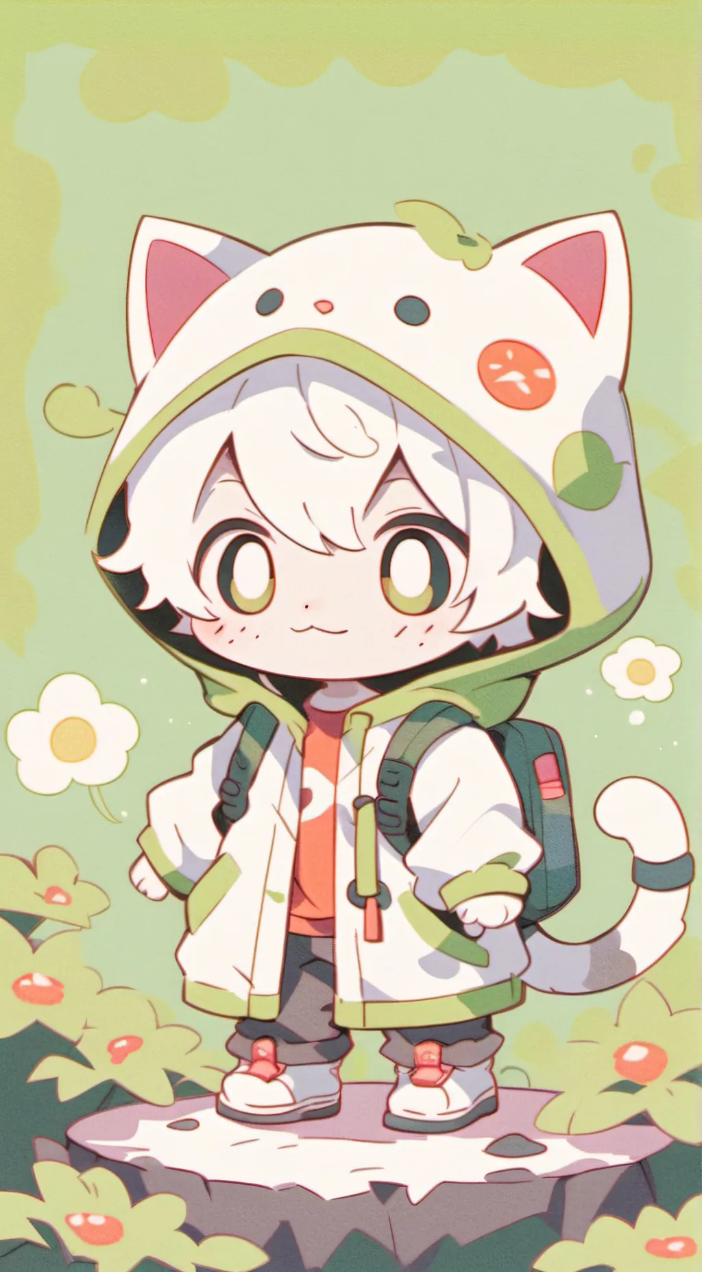 ai character: Mocha background