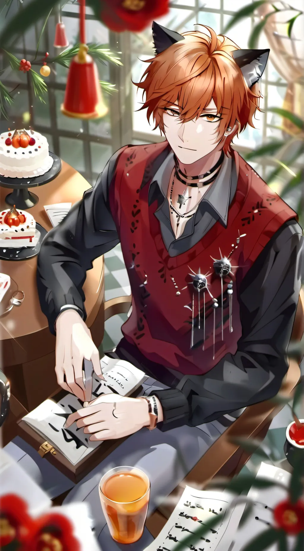 ai character: maleso background