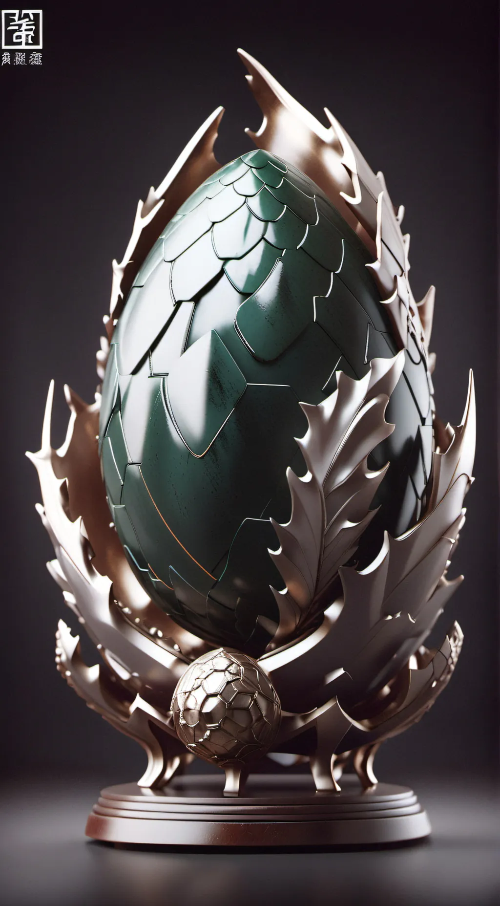 ai character: egg background