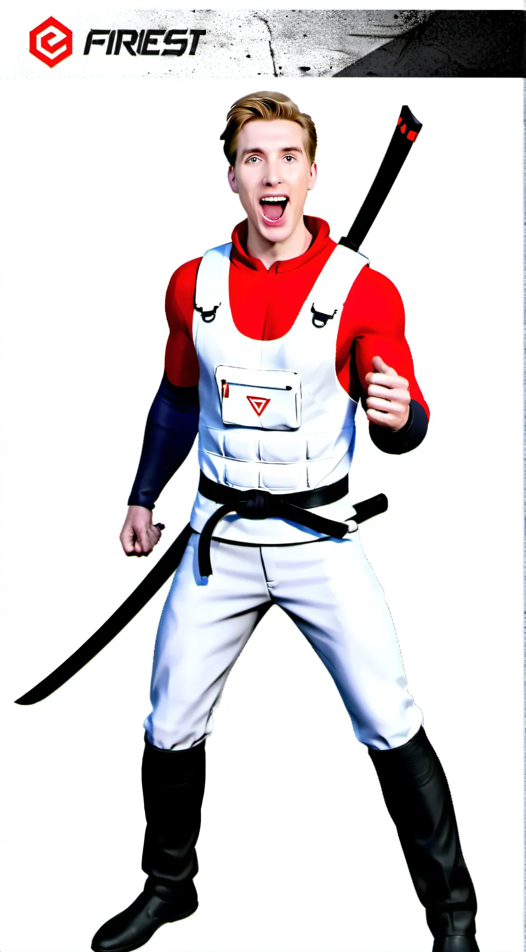 ai character: Chad Wild Clay background