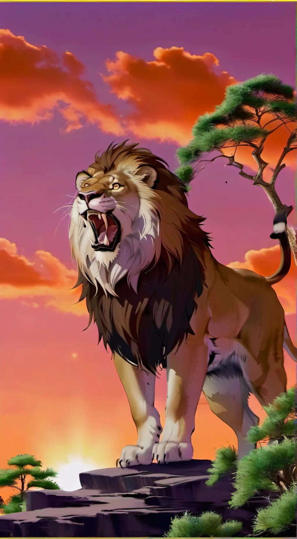ai character: Simba background