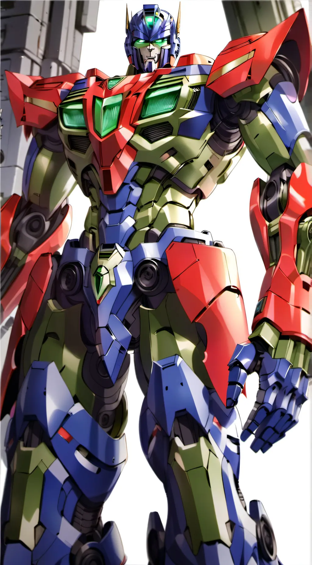 ai character: Optimus Prime  background