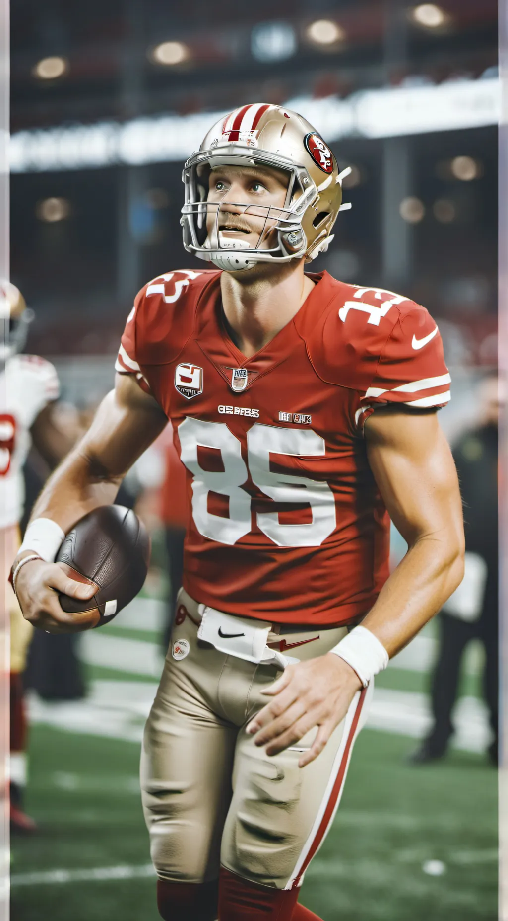 ai character: George Kittle background