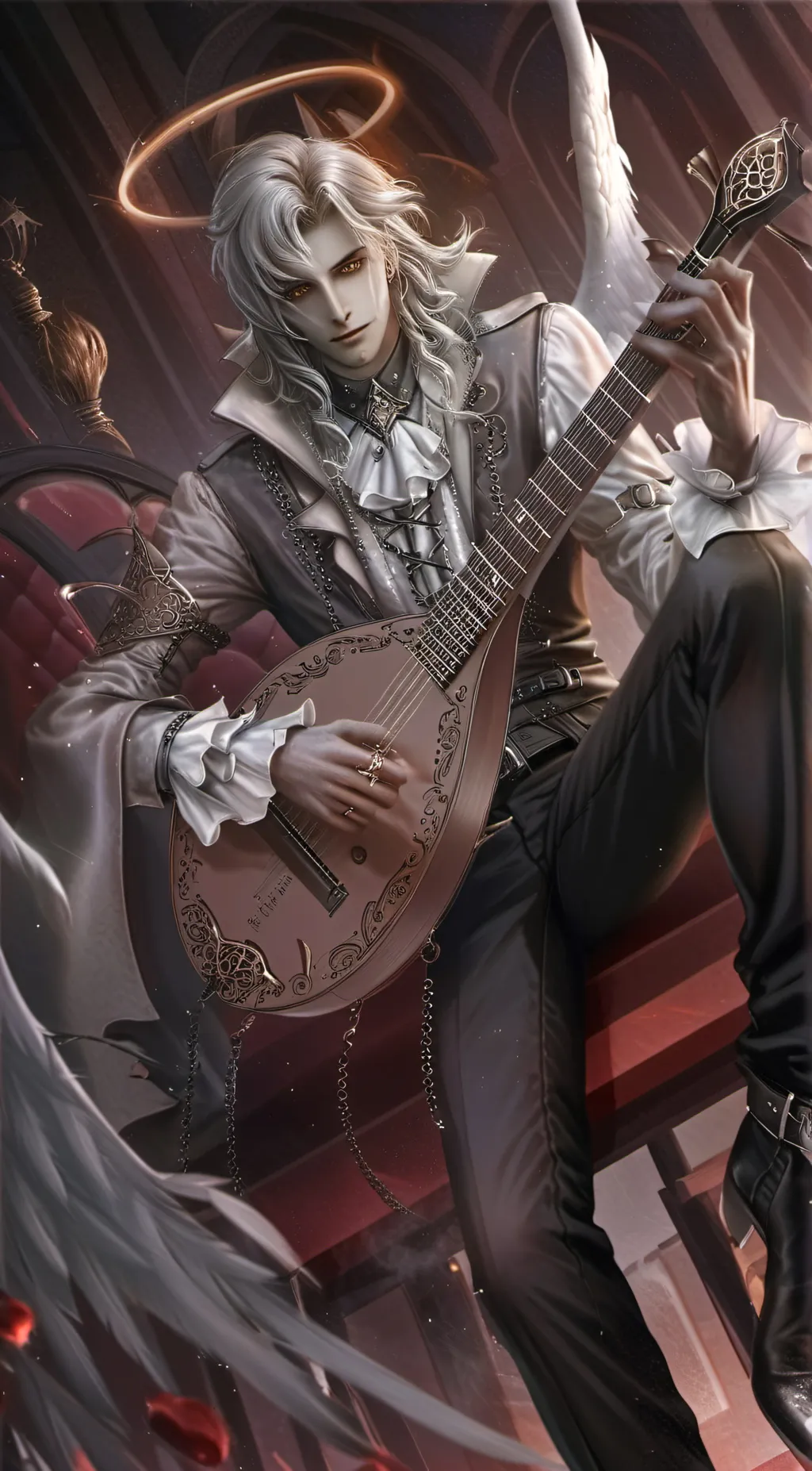 ai character: Hazben hotel  background