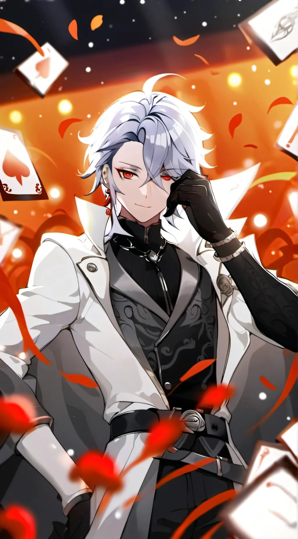 ai character: Card-master(Mika) background