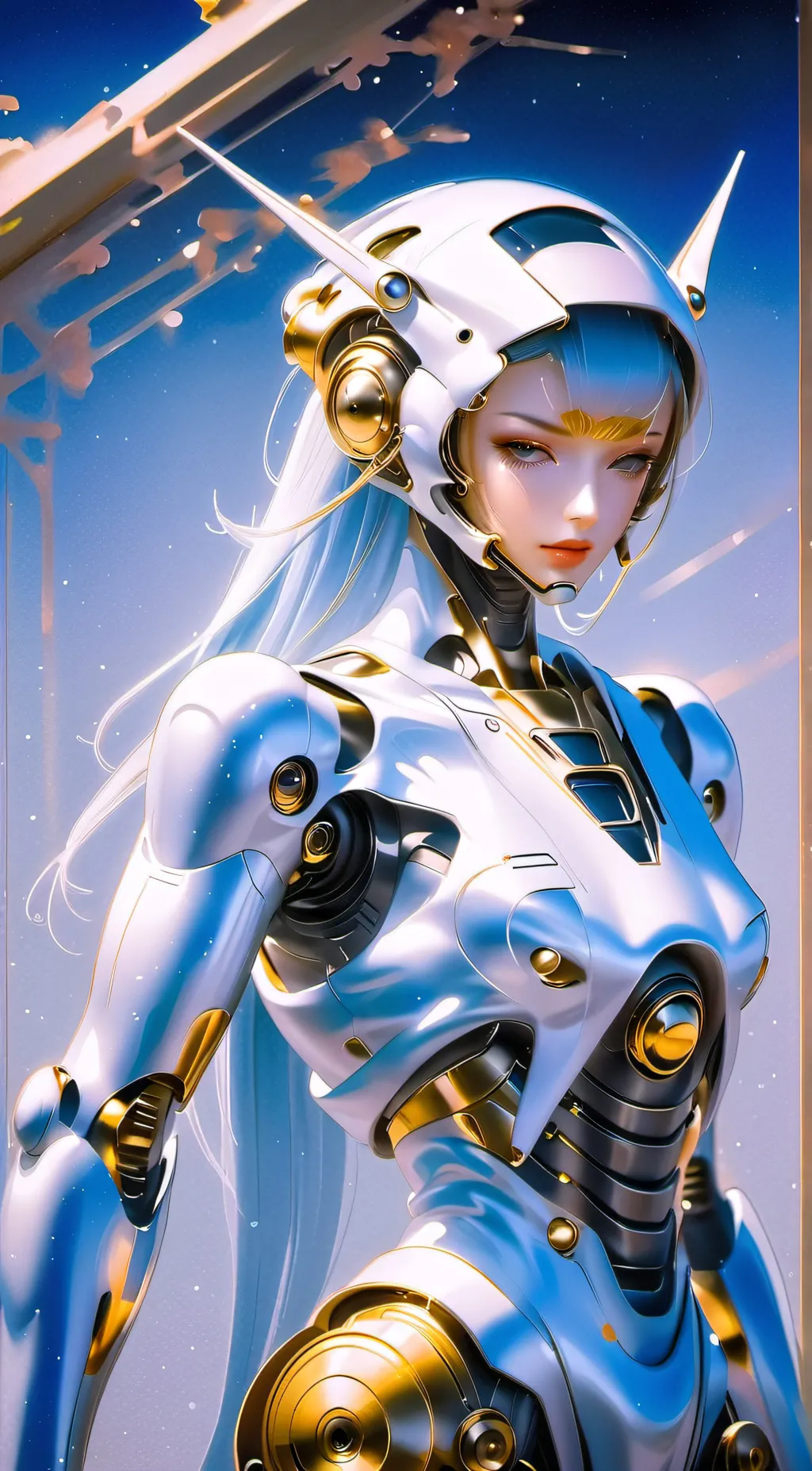 ai character: Cyborg life background