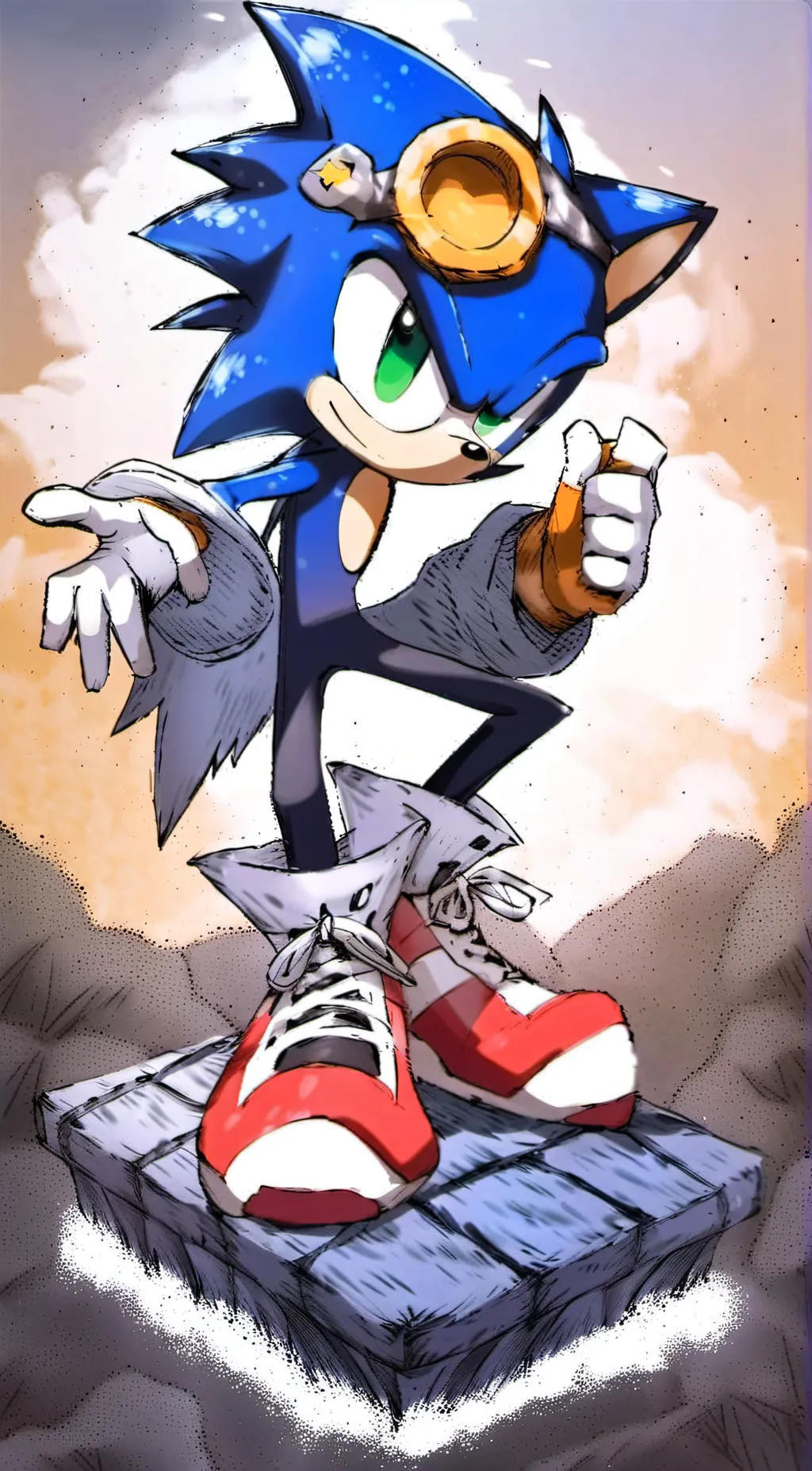ai character: Sonics  background