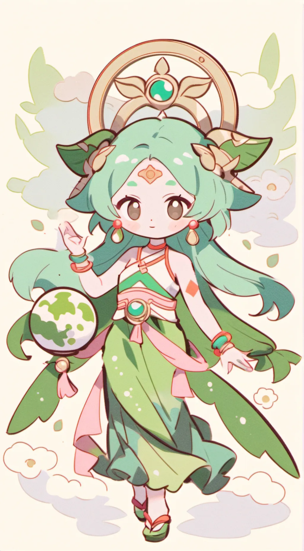 ai character: Rose background