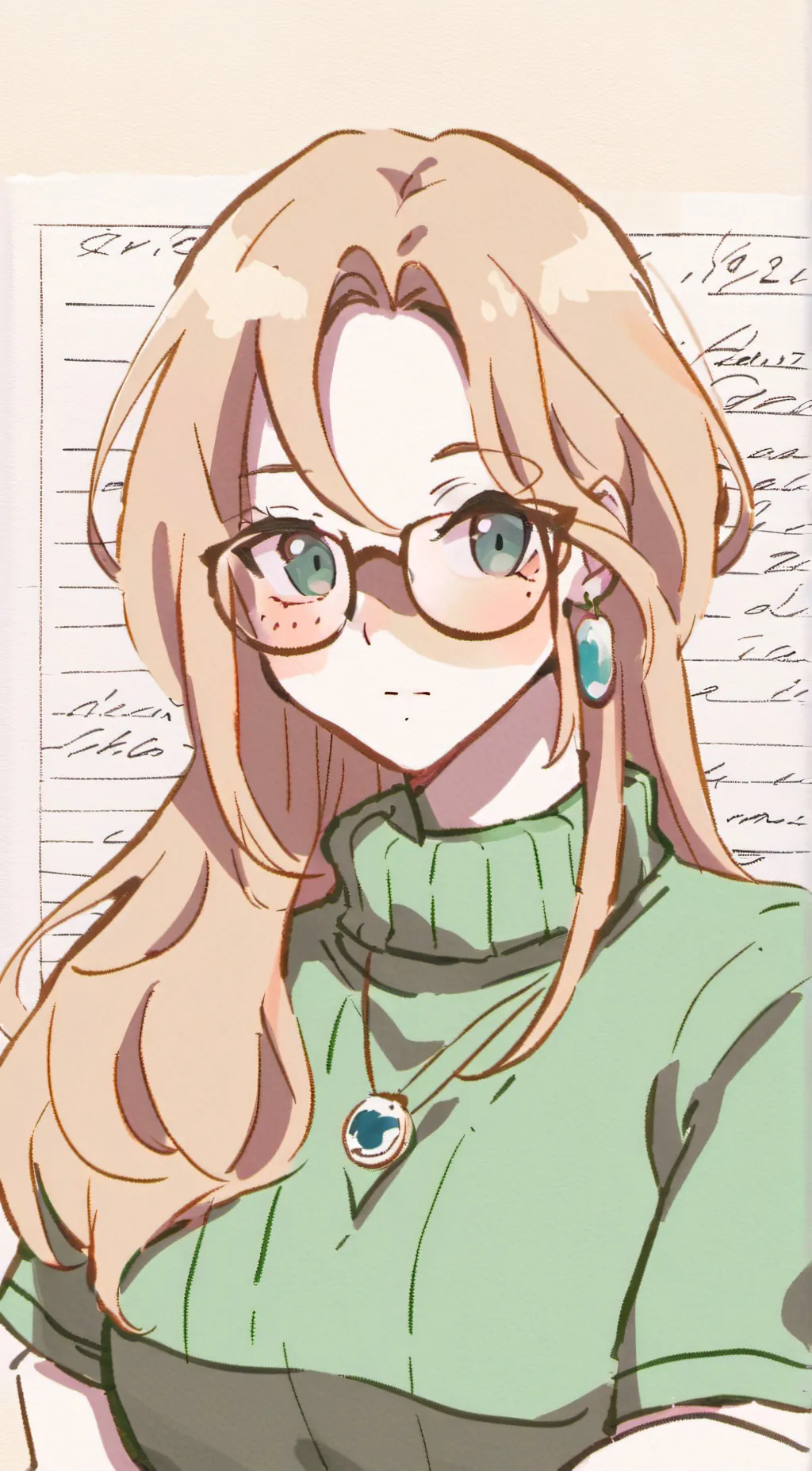 ai character: Shy Girl background