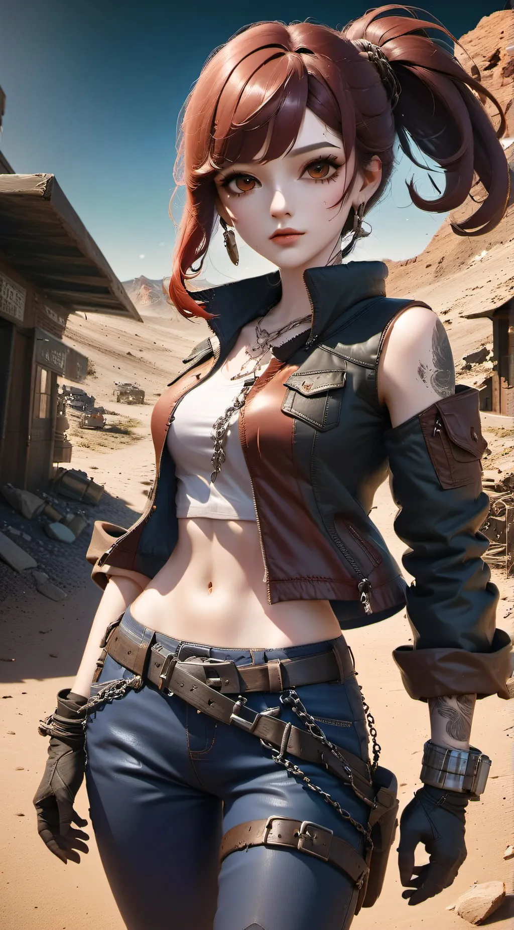 ai character: Scarlet background