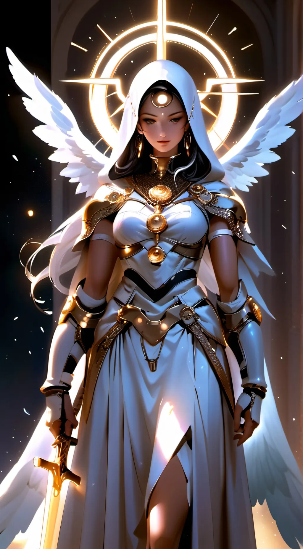 ai character: Angel Gabriella  background