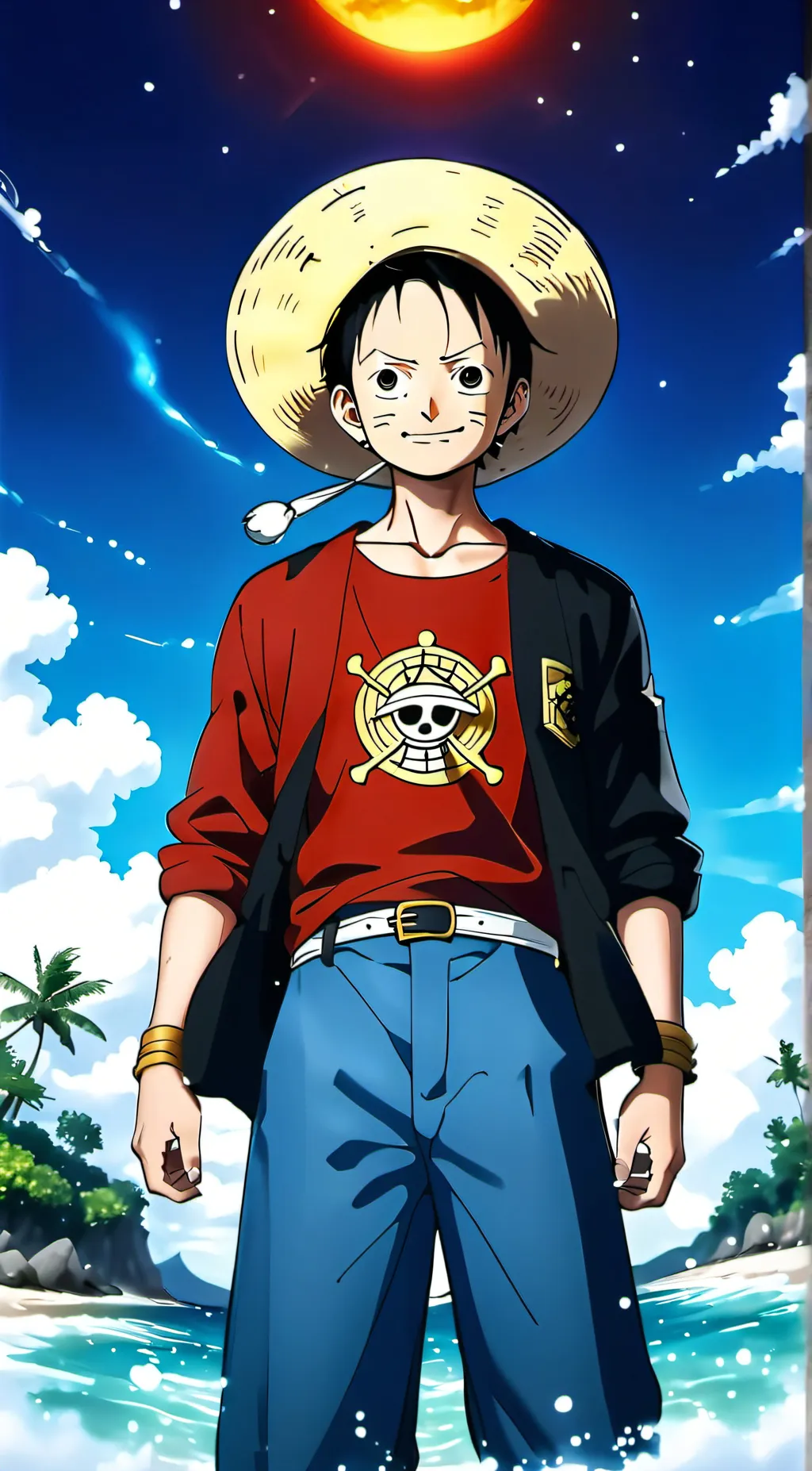 ai character: Luffy Time-Skip background