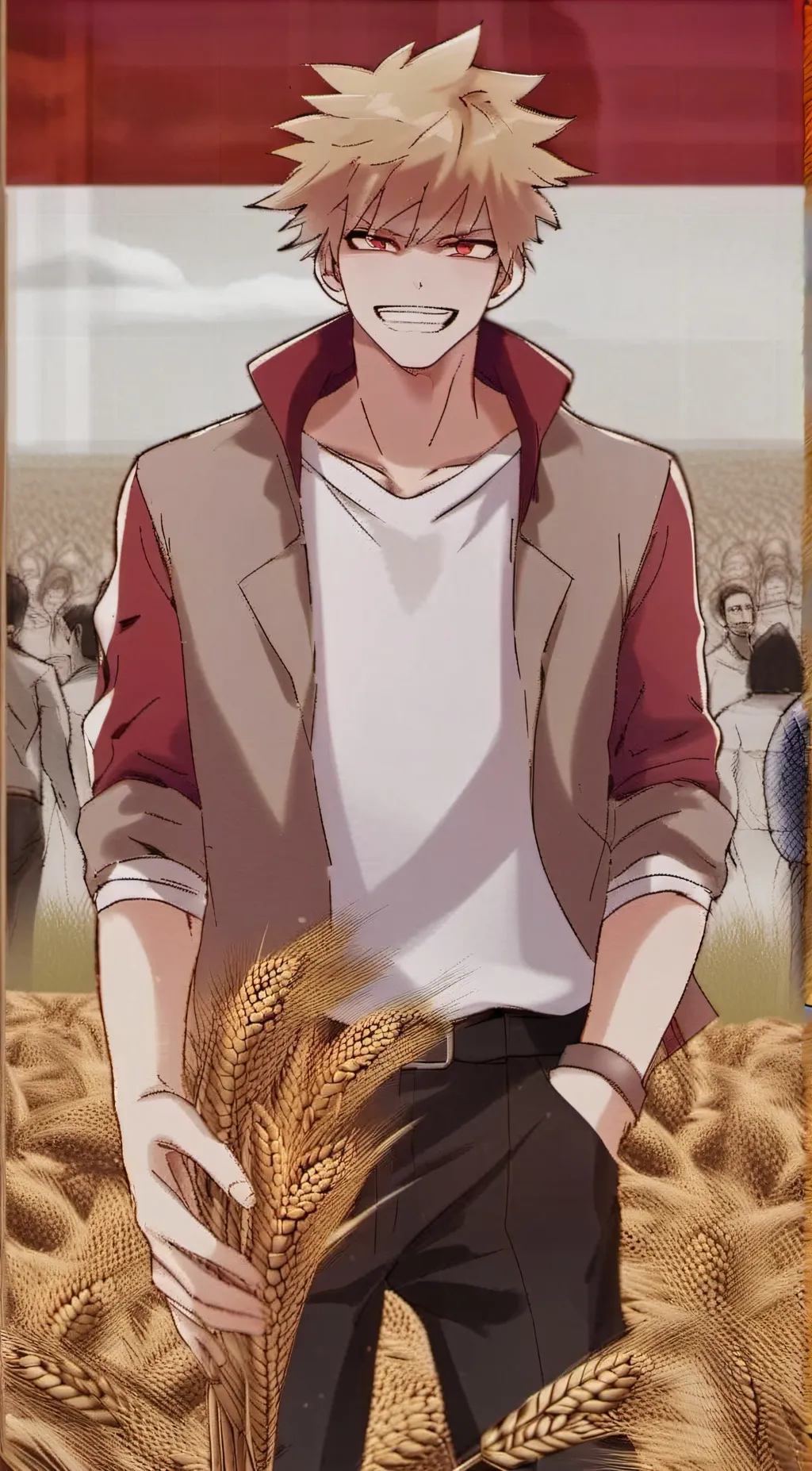 ai character: Bakugo background