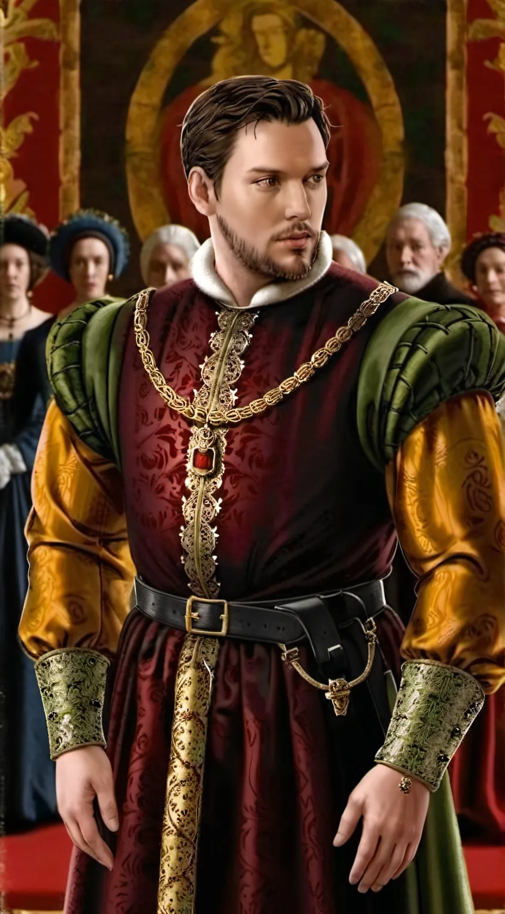 ai character: King Henry VIII  background