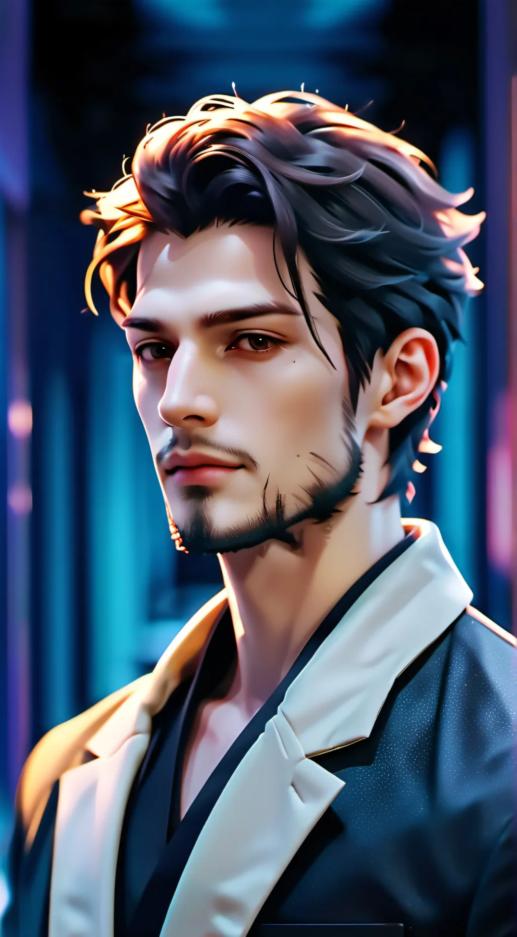 ai character: The Cat King background