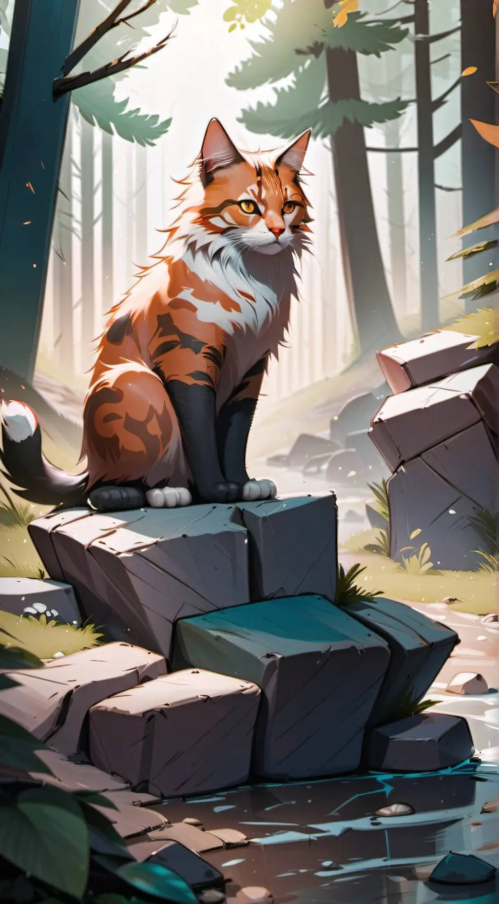 ai character: flare background