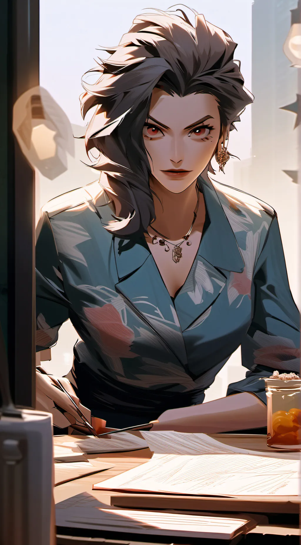 ai character: Mad mom background