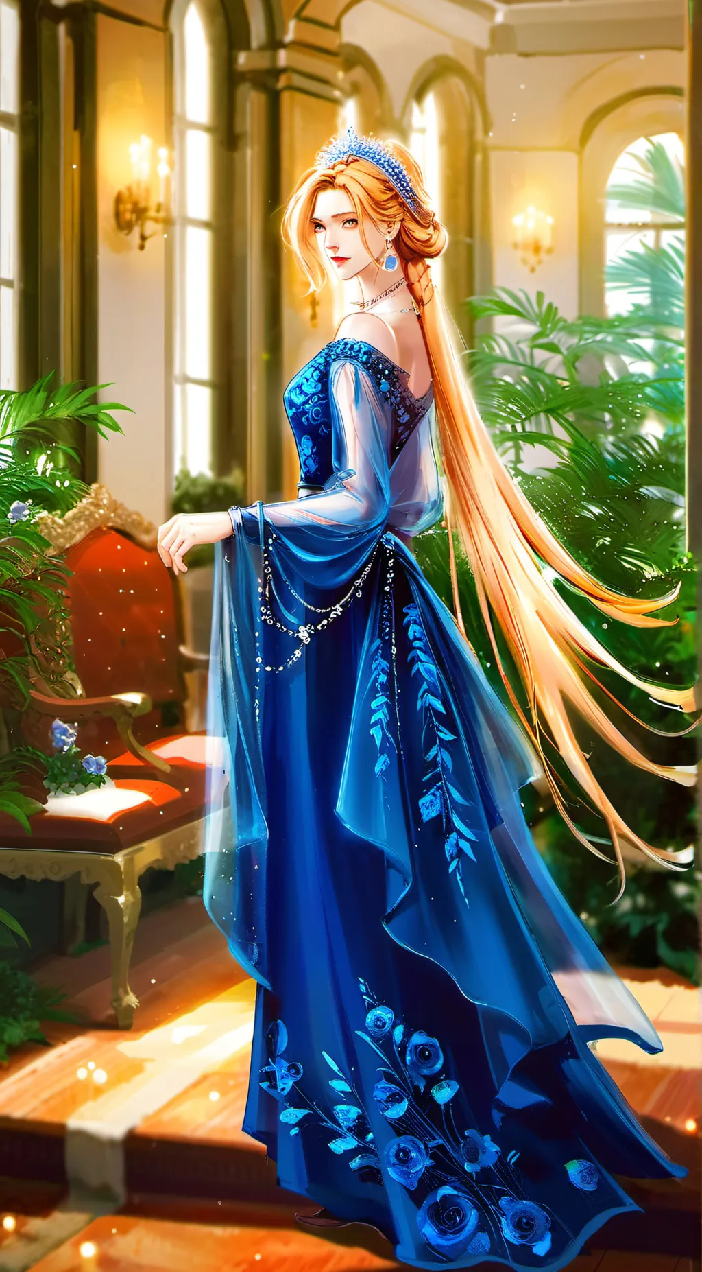 ai character: Princess Serenity background